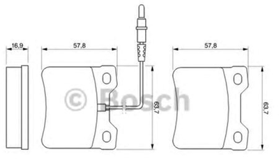 Дискові гальмівні колодки Bosch (0 986 494 000)