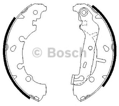 Барабанні гальмівні колодки Bosch (0 986 487 599)