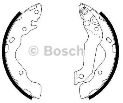 Барабанні гальмівні колодки Bosch (0 986 487 673)