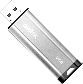 Флеш пам'ять USB AddLink U25 64GB USB 2.0 Silver (ad64GBU25S2)