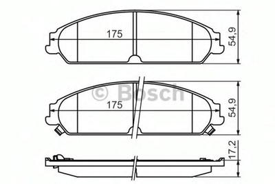 Дисковые тормозные колодки Bosch (0 986 494 483)