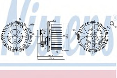 Вентилятор салону Nissens (87187)