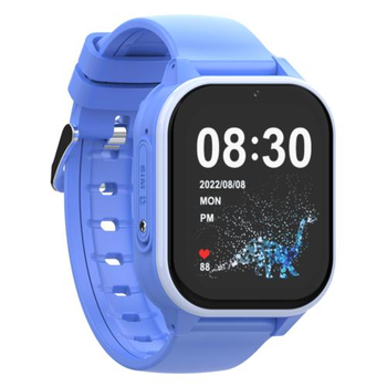 Детские смарт часы с GPS и термометром Wonlex KT19 Pro MAX Android 8.1 Blue, умные часы для детей с сим картой, прослушиванием, видеозвонком