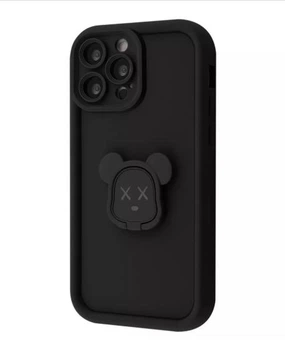 Чохол Мультяшний З Підставкою Pretty Case iPhone 14 Pro Bear X Black