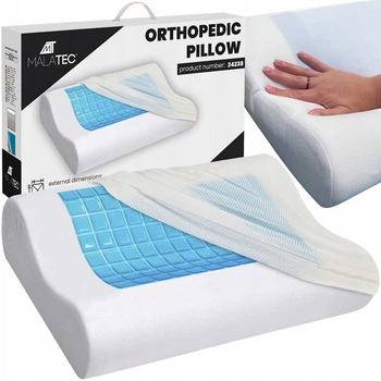Подушка ортопедическая Malatec Memory Foam Анатомическая с памятью 54 х 34 х 10 см (24238)