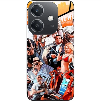 Силиконовый чехол SMTT для OPPO A3 4G с картинкой Игра GTA