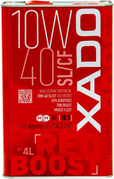 Моторна олива XADO Red Boost 10W-40 SL/CF 4 л (ХА 26244)