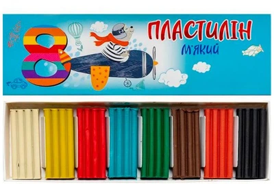 Пластилин Jumbi 8 цветов 144 г