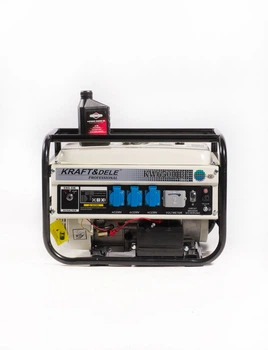 Генератор бензиновий Kraft&Dele KD117 KW6500B 2.8 kVA 12/230/380 V, трифазний, ручний стартер.