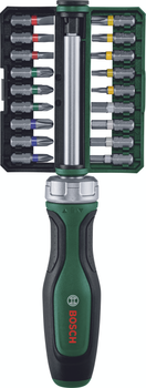 Отвертка Bosch с трещоткой и 18 насадками 1600A02Z9A