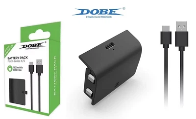 Аккумуляторная батарея DOBE® TYX-2610B (800 mAh) Black + кабель Type-C (80 cм) для геймпада Microsoft Xbox Series S|X