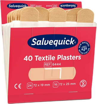 Plastry Salvequick Textile Plaster 2 rozmiary 40 szt. (734021330089)