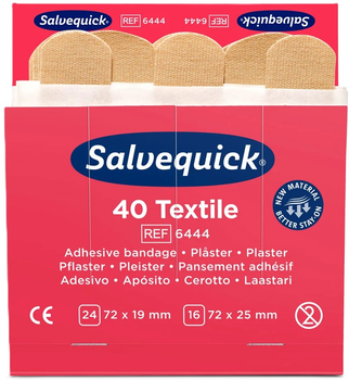 Plastry Salvequick Textile Plaster 2 rozmiary 40 szt. (734021330089)