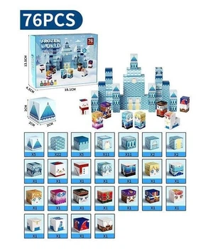 Конструктор магнітний для дівчинки JM 901 "Frozen Холодне серце" 76 деталей