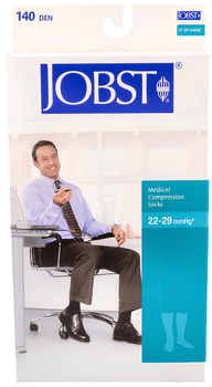 Компрессионные гольфы Jobst 140 den размер 39-40 Черные (4042809080025)