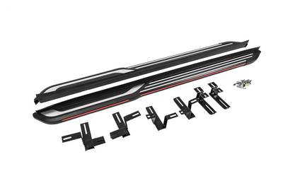 Бокові пороги OEM (2 шт., Алюміній) для Hyundai Tucson NX4 2021-2024 роки 004hy310103