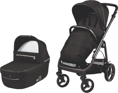 Коляска 2 в 1 Peg-Perego Veloce True Black Чорна (PACK-VEL8100000018)