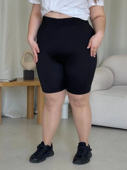 Велосипедки гладкие женские Merlini Антико 300000301 2XL-3XL Черные (300000301_3)