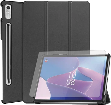 Чохол для планшета Airon Premium для Lenovo Tab P11 Pro (2nd Gen) 11.2" із захисною плівкою та серветкою Black (4822352781086)