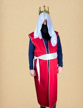 Карнавальный комплект мужской Царь Ирод (халат+головной убор), One size