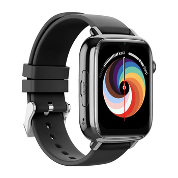 Дитячий розумний смарт годинник з відеодзвінком GPS Wonlex KT34 Android 8.1, годинник для дітей з вібродзвінком, прослуховуванням і GPS, black (KT34B)