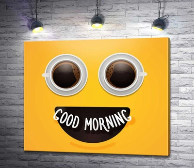 Картина Good morning і ранкова кава 60x50 см Модуль №1 (004346)