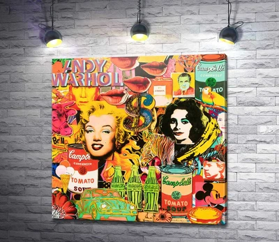 Картина Арт плакат з Мерлін Монро 60x60 см Модуль №1 (004887)