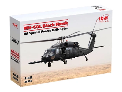 Сборная модель ICM MH-60L Black Hawk, вертолет сил специальных операций США 48360