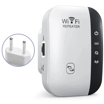Ретранслятор WiFi b,g,n, розширювач площі прийому Wi-Fi, репітер, Wi-Fi repeater 300 Мбті/с MT02 (241218176)