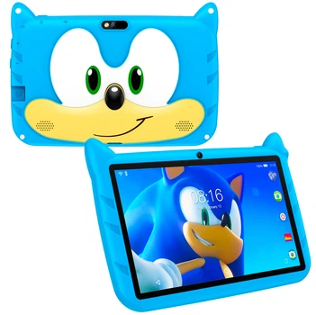 Планшет Детский Q Kids Tablets 2/32Гб 4000 мАч с защитным чехлом Android для детей для игр фото мультиков Развивающий Голубой