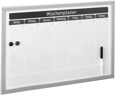 Tablica magnetyczna Zeller Wochenplaner z 3 magnesami 60 x 40 cm (4003368115153) 