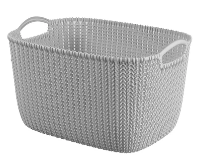 Кошик для зберігання Curver Knit 19 л (03670) Світло-сірий