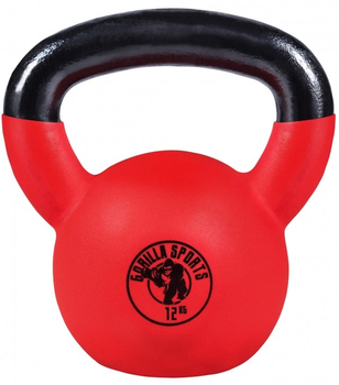Гиря Gorilla Sports обгумована професійна 12 кг (4260200842237)