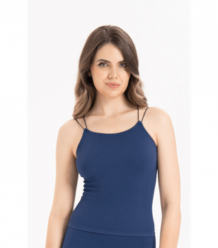 Женская бесшовная майка на тонких бретельках Formeasy - Formeasy - 9012 - S/M - Mavi/Blue