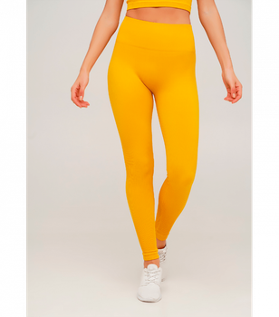 Спортивные бесшовные леггинсы - Giulia - LEGGINGS RIB - S/M - Honey