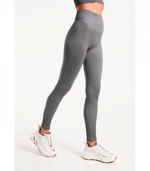 Спортивные бесшовные леггинсы - Giulia - LEGGINGS RIB - L/XL - Poppy seed