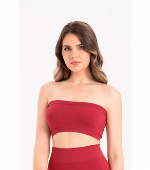 Женское бесшовное бюстье без бретелек Formeasy - Formeasy - 9008 - L/XL - Kirmizi/Red