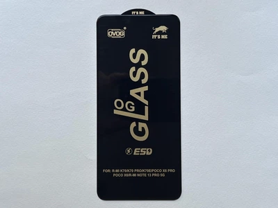 Защитное стекло It's Me для Xiaomi Poco X6 с чёрной рамкой, с полной поклейкой по всей площади и индексом твердости 9H
