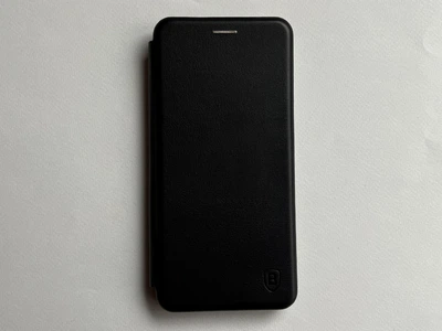 Захисний чохол-книжка Baseus для Xiaomi Redmi Note 13 Pro Plus 5G чорний, з матової штучної шкіри зі слотами для карт