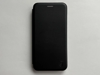 Захисний чохол-книжка Baseus для Samsung Galaxy S24 Plus чорний, з матової штучної шкіри зі слотами для карт