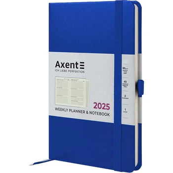 Еженедельник датированный Axent на 2025 год Partner Strong 8505-25-**-A - Синий