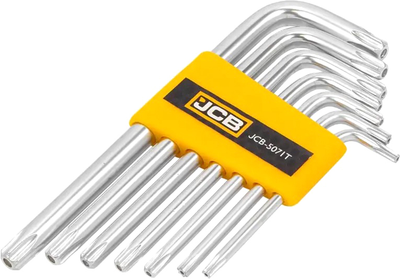 Набор Г-образных ключей TORX с отверстием JCB 7 предметов (JCB-5071T) (СТ-00166192)