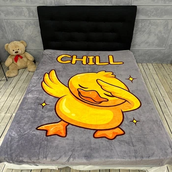 Плед велюровый с 3D рисунком, CHILL , 160x200 см