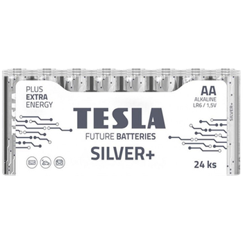 Батарейка Tesla Silver+ AA (LR06) 1.5V (Alkaline) (24 шт.)