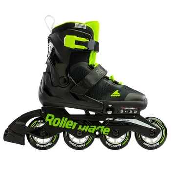 Ролики Rollerblade Microblade 2023 36.5-40 Black/Green (1012-07221900-T83-36.5-40)