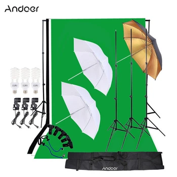 Комплект для фотостудии Andoer (студийный набор - 3 фона в комплекте)