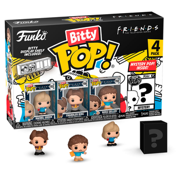 Zestaw figurek-niespodzianek Funko Bitty POP Friends Rachel Chandler Ross 2.5 cm 4 szt (889698730488)