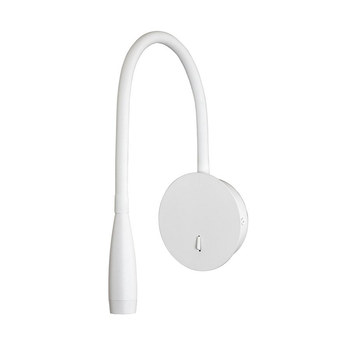 Cветильник бра Levistella 920V35D35C WH металлический с LED подсветкой и выключателем Белый (134-16-LVS4318)