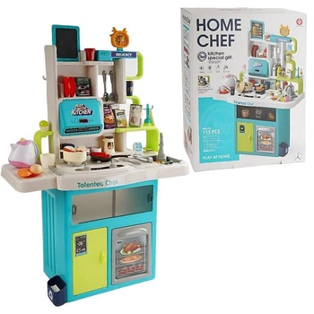 Дитяча кухня "Home Chef" 922-178 115 елементів звук підсвічування парогенератор ллється вода з крана