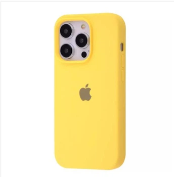 Чехол Premium Silicone Case Full для iPhone 15 Pro yellow